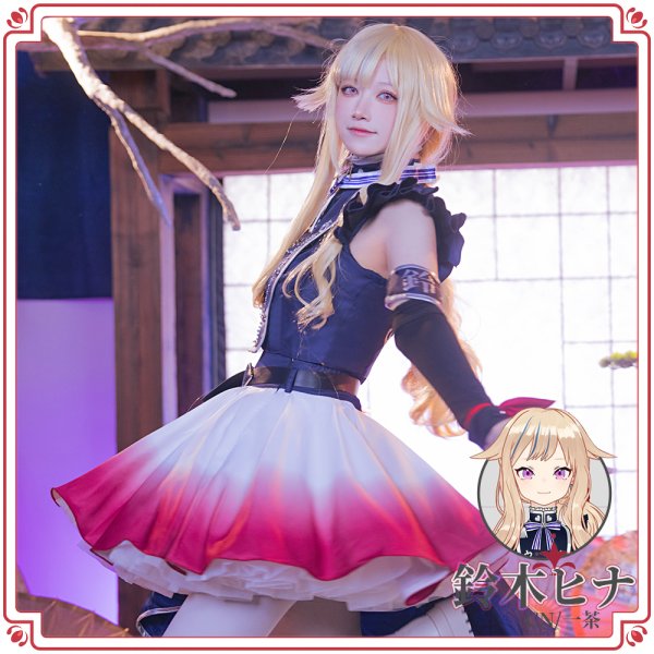 バーチャルYouTuber Vtuber HIMEHINA 「藍の華」ライブ衣装 コスプレ