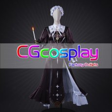画像4: バーチャルYouTuber　Vtuber　壱百満天原サロメ　シスターメイド衣装　コスプレ衣装 (4)