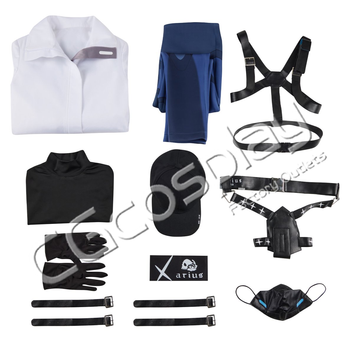 画像13: ブルーアーカイブ -Blue Archive-　アリウス分校　錠前サオリ　コスプレ衣装 (13)