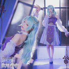 画像1: 「一部在庫」BanGDream!（バンドリ！）　Roselia　「Sei　stark」　ライブ衣装　氷川紗夜　コスプレ衣装 (1)