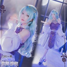 画像2: 「一部在庫」BanGDream!（バンドリ！）　Roselia　「Sei　stark」　ライブ衣装　氷川紗夜　コスプレ衣装 (2)