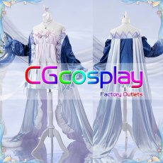 画像5: 20%off　「一部在庫」ブルーアーカイブ　ブルアカ　白洲アズサ　KACOKACO水族館コラボ　コスプレ衣装 (5)