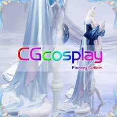 画像8: 20%off　「一部在庫」ブルーアーカイブ　ブルアカ　白洲アズサ　KACOKACO水族館コラボ　コスプレ衣装 (8)