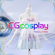 画像9: 20%off　「一部在庫」ブルーアーカイブ　ブルアカ　白洲アズサ　KACOKACO水族館コラボ　コスプレ衣装 (9)