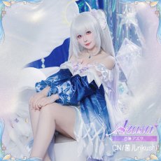 画像3: 20%off　「一部在庫」ブルーアーカイブ　ブルアカ　白洲アズサ　KACOKACO水族館コラボ　コスプレ衣装 (3)
