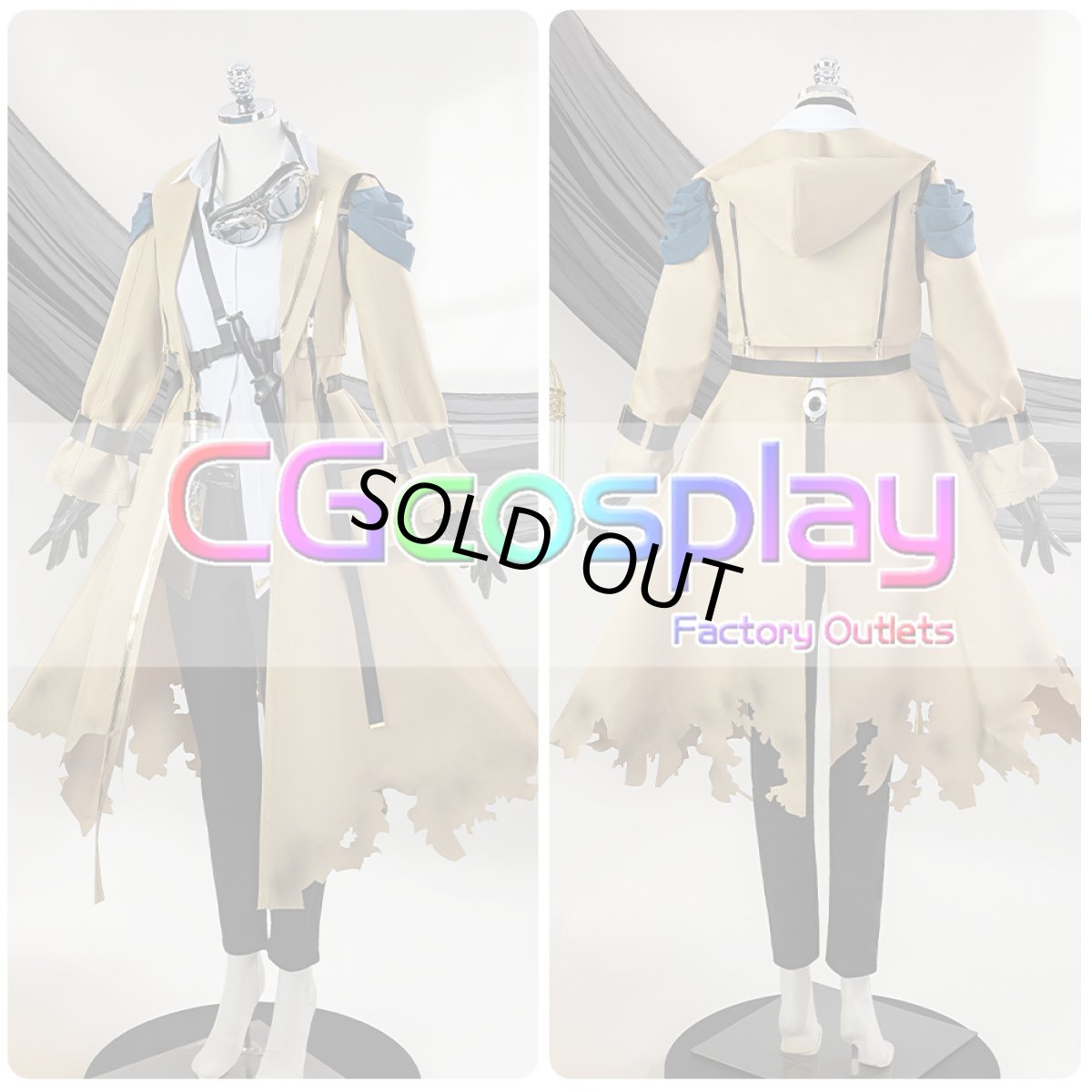 画像1: 「一部在庫」ウマ娘プリティーダービー　ウマ娘　ステイゴールド　勝負服　コスプレ衣装 (1)