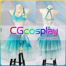 画像1: 「一部在庫」ウマ娘プリティーダービー　ウマ娘　波間のエメラルド　サイレンススズカ　コスプレ衣装 (1)