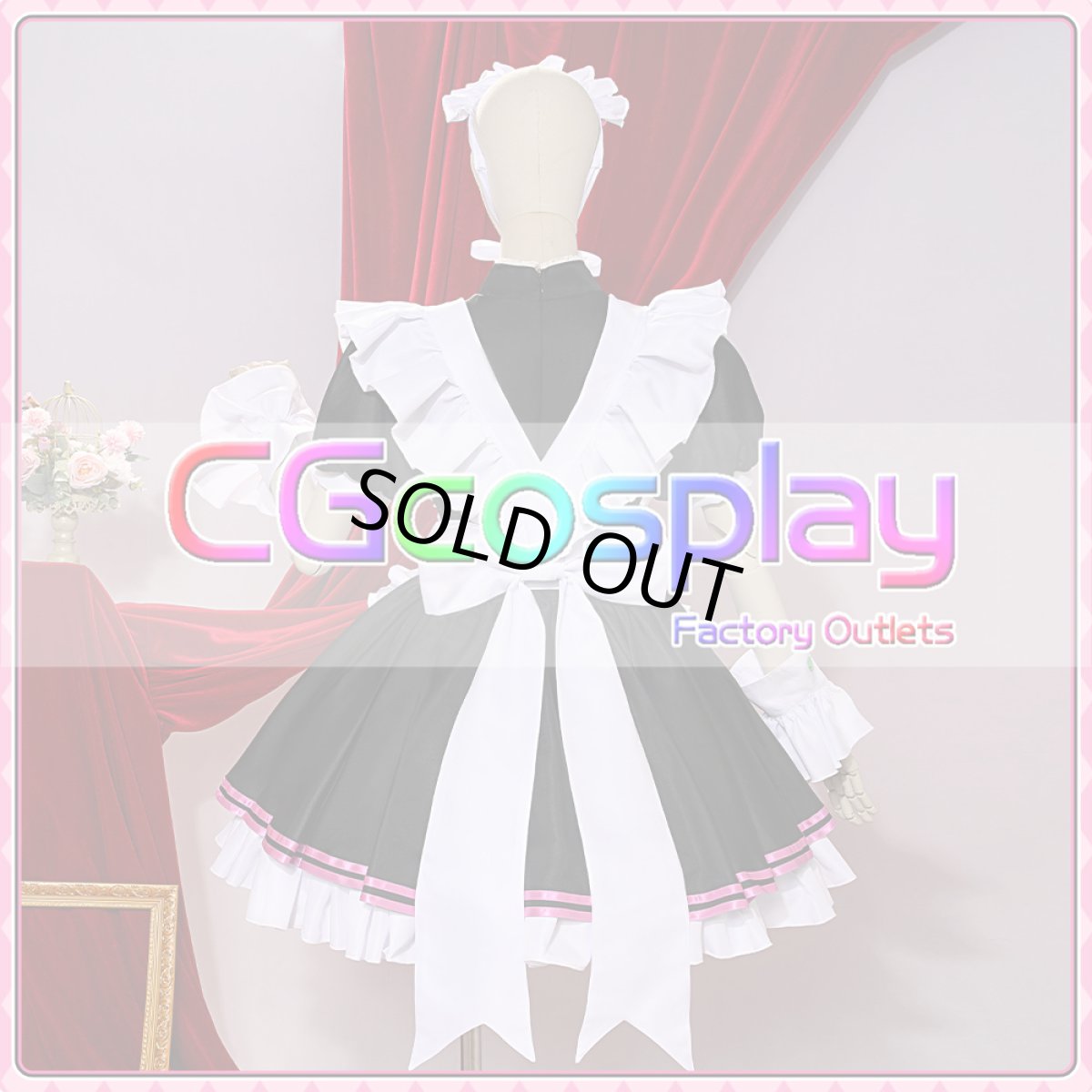 画像10: 「一部在庫」ウマ娘プリティーダービー 　ウマ娘　テイエムオペラオー　メイド服　コスプレ衣装 (10)