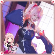 画像5: 「一部在庫」バーチャルYouTuber　Vtuber　HIMEHINA　「藍の華」　鈴木ヒナ　田中ヒメ　ライブ衣装　コスプレ衣装 (5)