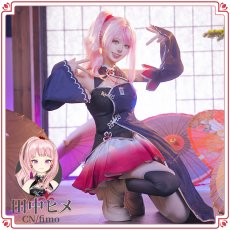 画像8: バーチャルYouTuber　Vtuber　HIMEHINA　「藍の華」　鈴木ヒナ　田中ヒメ　ライブ衣装　コスプレ衣装 (8)
