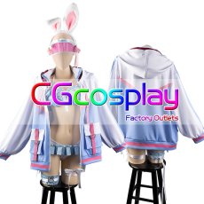 画像7: 「一部在庫」バーチャルYouTuber　Vtuber　兎田ぺこら　水着 　全セット　コスプレ衣装 (7)