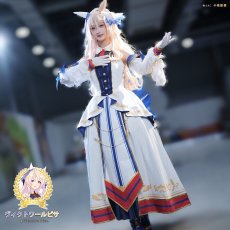 画像4: タイムセール25％off!!　ウマ娘プリティーダービー　ウマ娘　ヴィクトワールピサ　勝負服　コスプレ衣装 (4)
