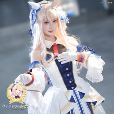 画像5: タイムセール25％off!!　ウマ娘プリティーダービー　ウマ娘　ヴィクトワールピサ　勝負服　コスプレ衣装 (5)
