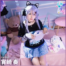 画像2: プロジェクトセカイ カラフルステージ！ 25時、ナイトコードで。　星4　この街一番の専門店で　宵崎奏　コスプレ衣装 (2)