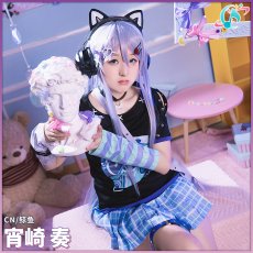 画像1: プロジェクトセカイ カラフルステージ！ 25時、ナイトコードで。　星4　この街一番の専門店で　宵崎奏　コスプレ衣装 (1)