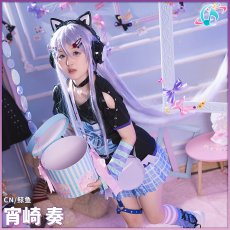 画像4: プロジェクトセカイ カラフルステージ！ 25時、ナイトコードで。　星4　この街一番の専門店で　宵崎奏　コスプレ衣装 (4)