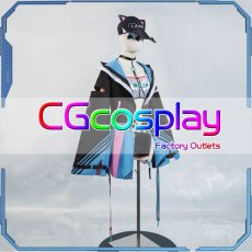 画像2: 「一部在庫」バーチャルYouTuber　Vtuber　ホロライブ　雪花ラミィ　サイバー衣装　コートVer.　コスプレ衣装 (2)