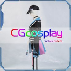 画像3: 「一部在庫」バーチャルYouTuber　Vtuber　ホロライブ　雪花ラミィ　サイバー衣装　コートVer.　コスプレ衣装 (3)