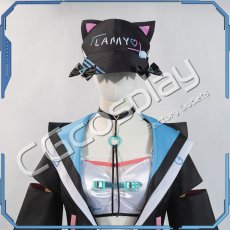 画像7: 「一部在庫」バーチャルYouTuber　Vtuber　ホロライブ　雪花ラミィ　サイバー衣装　コートVer.　コスプレ衣装 (7)