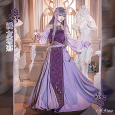 画像4: BanG　Dream!（バンドリ！）　Roselia　「Sei　stark」　ライブ衣装　湊友希那　コスプレ衣装 (4)