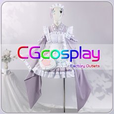 画像1: バーチャルYouTuber　Vtuber　和風メイド　結城さくな　コスプレ衣装 (1)