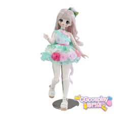 画像7: ドール衣装　洋服　ミントグリーン　チュール　フラワー　フェアリー　キュート　cos　コスプレ　BJD　1/4　球体関節人形　ドール用　アニメ　漫画　キャラクター　アニメキャラ (7)