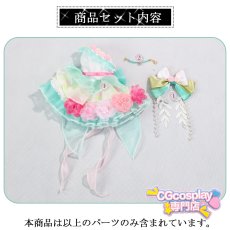 画像11: ドール衣装　洋服　ミントグリーン　チュール　フラワー　フェアリー　キュート　cos　コスプレ　BJD　1/4　球体関節人形　ドール用　アニメ　漫画　キャラクター　アニメキャラ (11)