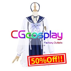 画像1: 50%off 在庫品(翌日発送) (女性用Sサイズ) バーチャルYouTuber VTuber ホロライブ 新衣装 湊あくあ コスプレ衣装 (1)