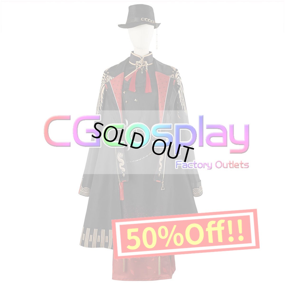 画像1: 50％off　在庫品（翌日発送）　（女性用Lサイズ）　バーチャルYouTuber　Vtuber　星街すいせい　新衣装　東洋風スーツ衣装　白＆黒ver.　コスプレ衣装 (1)