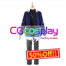 画像1: 50％off　在庫品（翌日発送）　（男性用Sサイズ）　プロジェクトセカイ カラフルステージ！ feat. 初音ミク　青柳冬弥　カーム・ストリート　コスプレ衣装 (1)