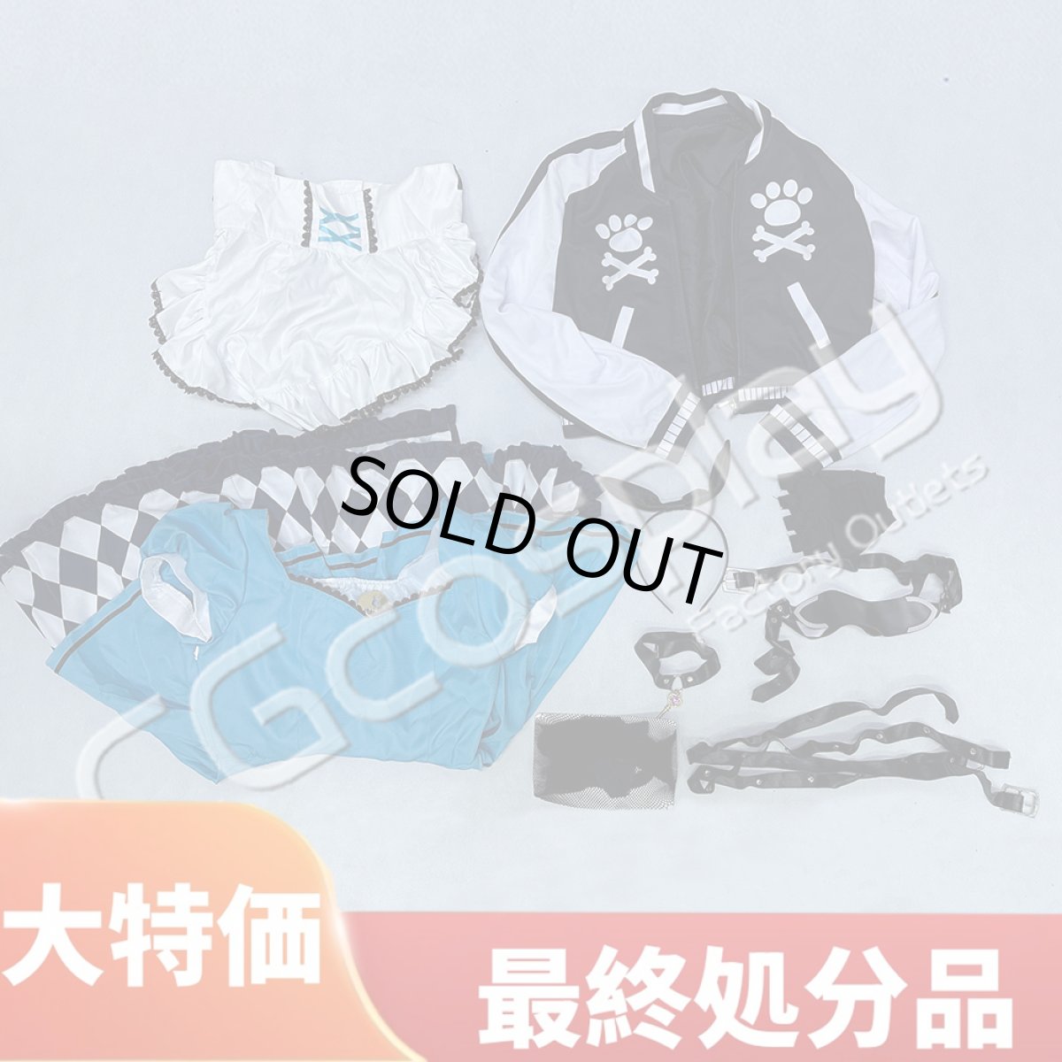 画像1: 特価品　在庫処分　在庫品（翌日発送）　（女性用Mサイズ）　バーチャルYouTuber　VTuber　戌神ころね　アリス衣装　コスプレ衣装 (1)