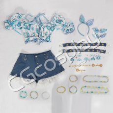 画像2: 特価品 在庫処分 在庫品(翌日発送) (女性用Mサイズ) ラブライブ!蓮ノ空女学院スクールアイドルクラブ 日野下花帆 乙宗梢 夏めきペイン コスプレ衣装 (2)