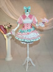 画像1: BanG Dream!（バンドリ！）　Pastel＊Palettes　ふわふわハート♡　丸山彩　コスプレ衣装（サンプル衣装制作完了） (1)