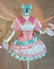 画像3: BanG Dream!（バンドリ！）　Pastel＊Palettes　ふわふわハート♡　丸山彩　コスプレ衣装（サンプル衣装制作完了） (3)