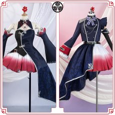 画像1: バーチャルYouTuber Vtuber HIMEHINA 「藍の華」 鈴木ヒナ 田中ヒメ ライブ衣装 コスプレ衣装 (1)