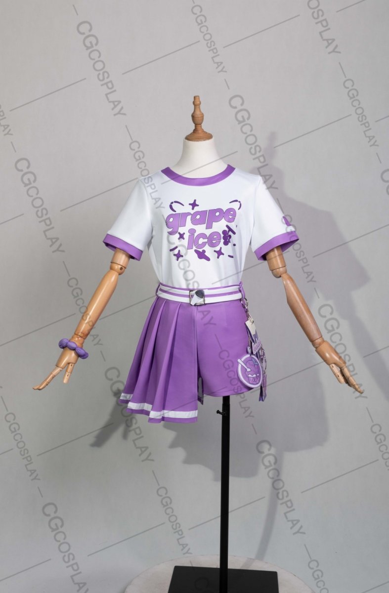 画像1: 新作予約　バーチャルYouTuber　Vtuber　ホロナツパラダイス　REGLOSS　夏装　儒烏風亭らでん　轟はじめ　音乃瀬奏　一条莉々華　火威青　コスプレ衣装（開発決定）（轟はじめのみのサンプル衣装制作完了） (1)