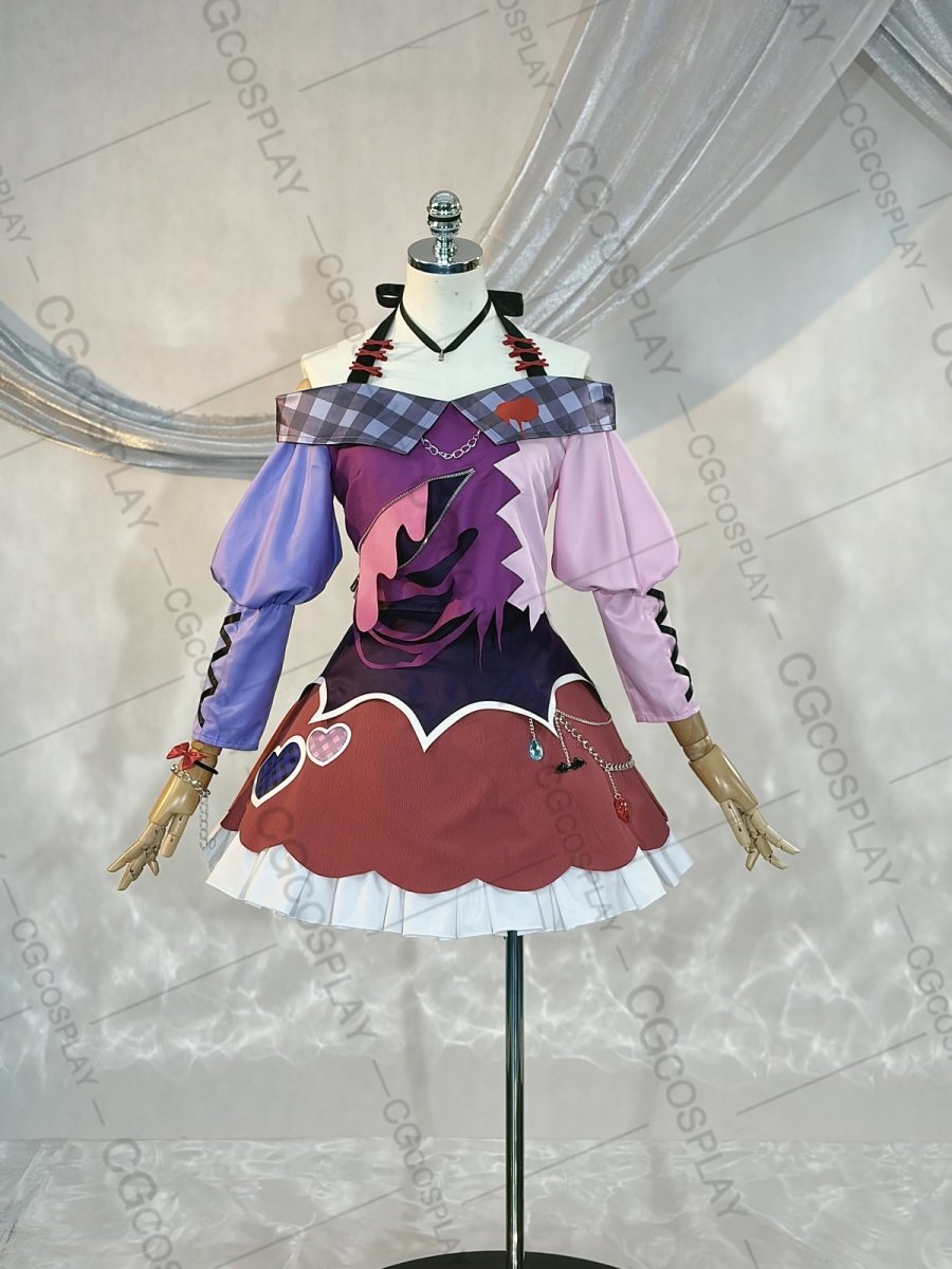 画像1: BanG Dream!（バンドリ！）　RAISE A SUILEN　RAS　ロック　涼やかな沢で　朝日六花　コスプレ衣装（開発決定） (1)