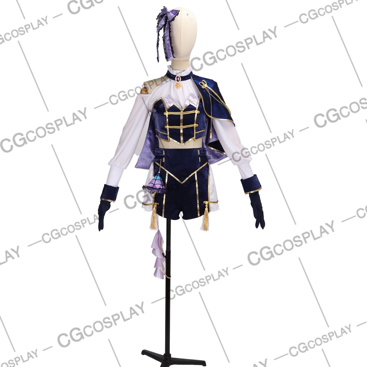 画像1: バーチャルYouTuber　VTuber　 8th Anniversary LIVE 「CONCERTO」Day1の共通衣装　狂蘭メロコ　コスプレ衣装 (1)