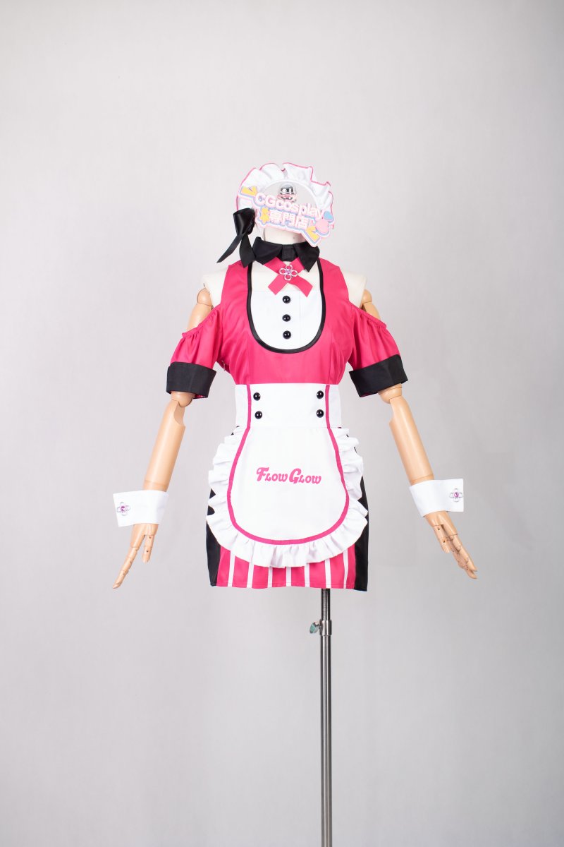 画像1: 受注生産　バーチャルYouTuber　Vtuber　FLOW GLOW×TOWER RECORDS CAFE　響咲リオナ　虎金妃笑虎　水宮枢　輪堂千速　綺々羅々ヴィヴィ　コスプレ衣装 (1)
