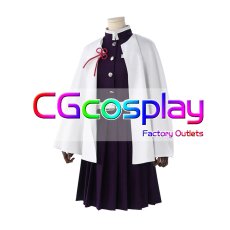 画像2: 鬼滅の刃　栗花落カナヲ　鬼殺隊　隊服　コスプレ衣装 (2)