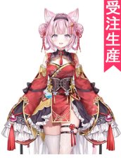 画像1: 受注生産　バーチャルYouTuber　VTuber　博衣こより　4周年記念　東洋風ファンタジー衣装　コスプレ衣装 (1)
