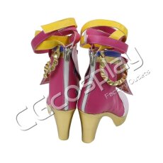 画像3: アイカツスターズ!　虹野ゆめ　ピンクスターコーデ　コスプレ靴/ブーツ　コスプレ衣装 (3)