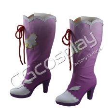 画像2: アイカツ!　紫吹蘭　コスプレ靴/ブーツ　コスプレ衣装 (2)