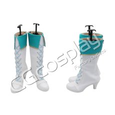 画像1: プロジェクトセカイ カラフルステージ！ feat. 初音ミク　日野森雫　5th Anniversary 感謝祭　コスプレ靴/ブーツ　コスプレ衣装 (1)