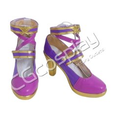 画像2: アイカツ！　紫吹蘭　ロイヤルバタフライ　コスプレ靴/ブーツ　コスプレ衣装 (2)