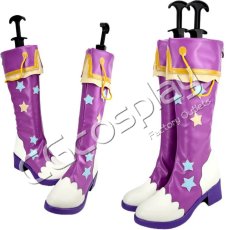 画像1: アイカツ！　紫吹蘭　パープルトルテ　コスプレ靴/ブーツ　コスプレ衣装 (1)