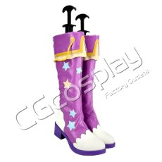 画像3: アイカツ！　紫吹蘭　パープルトルテ　コスプレ靴/ブーツ　コスプレ衣装 (3)