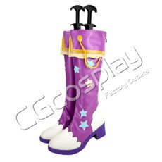 画像4: アイカツ！　紫吹蘭　パープルトルテ　コスプレ靴/ブーツ　コスプレ衣装 (4)