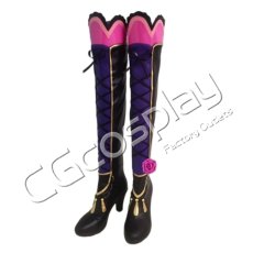 画像4: アイカツ！　紫吹蘭　アゲハの招待　コスプレ靴/ブーツ　コスプレ衣装 (4)