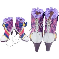 画像1: アイカツ!　藤原みやび　バイオレットパレードコーデ　コスプレ靴/ブーツ　コスプレ衣装 (1)